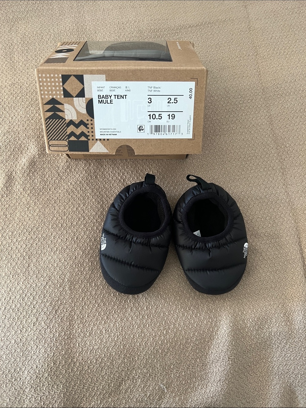 The North Face Baby Tent Mule - Black - Infant Slip-On Shoes